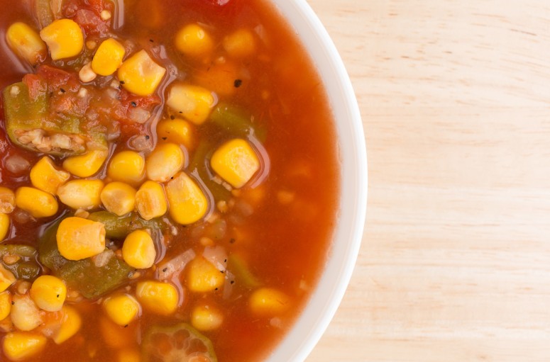 okra corn tomato soup